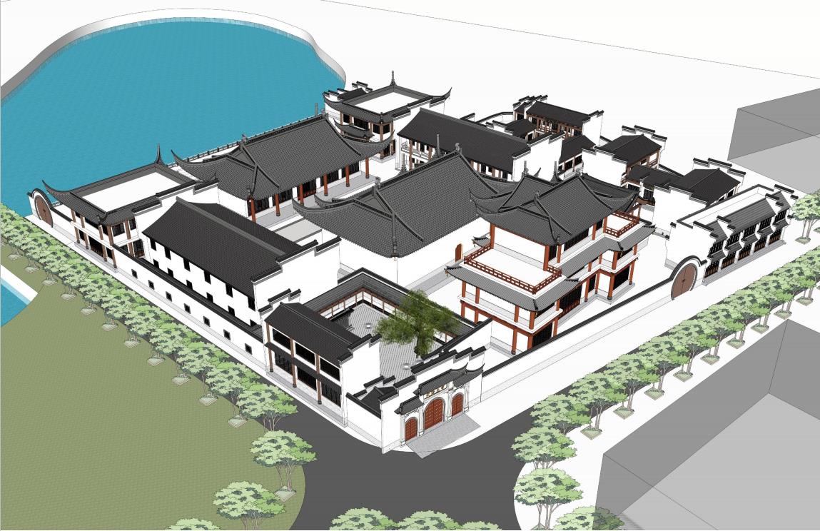 Master plan of dafawang temple in Quanjiao Anhui Province0